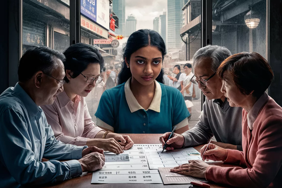 Create a work schedule for Sri Lankan female foreign domestic helpers